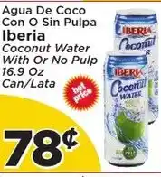 Presidente Iberia Coconut Water With Or No Pulp offer