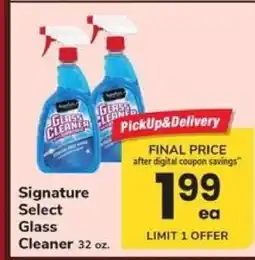 Safeway Signature Select Glass Cleaner offer