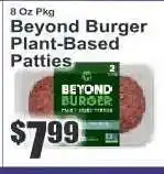 Key Food Beyond Burger Plant-Based Patties offer