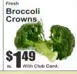 Key Food Broccoli Crowns offer