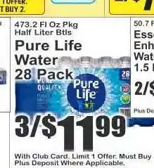 Key Food Pure Life Water 28 Pack offer