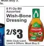 Key Food Wish-Bone Dressing offer