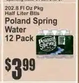Key Food Poland Spring Water 12-Pack offer