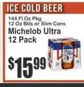 Key Food Michelob Ultra 12 Pack offer