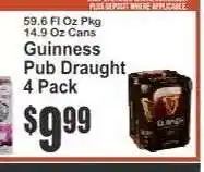 Key Food Guinness Pub Draught 4 Pack offer