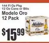 Key Food Modelo Oro 12 Pack offer