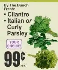 Key Food Cilantro or Italian or Curly Parsley offer