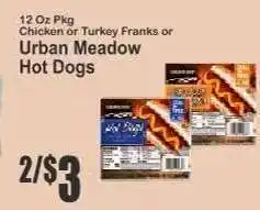 Key Food Urban Meadow Hot Dogs offer