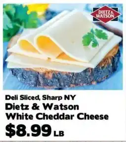 Crosby's Marketplace Dietz & Watson White Cheddar Cheese offer