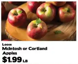 Crosby's Marketplace Loose McIntosh or Cortland Apples offer
