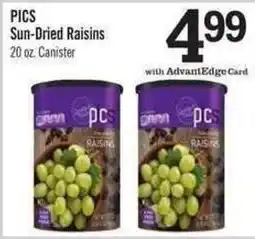 Price Chopper Pics sun-dried raisins offer