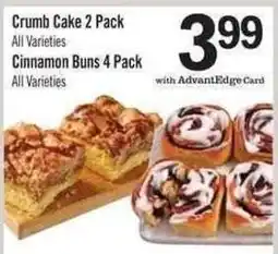 Price Chopper Crumb Cake Cinnamon Buns offer