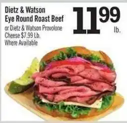 Price Chopper Dietz & Watson eye round roast beef offer