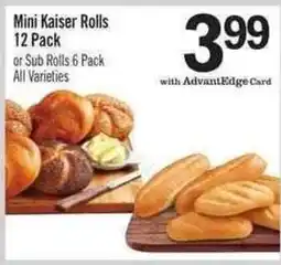 Price Chopper Mini Kaiser Rolls offer
