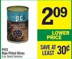 Price Chopper Pics Ripe Pitted Olives offer