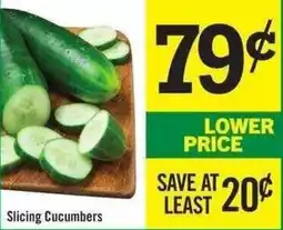 Price Chopper Slicing Cucumbers offer