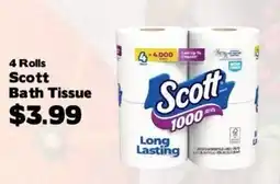 Crosby's Marketplace Scott bath tissue offer