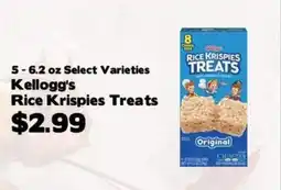 Crosby's Marketplace Kellogg's Rice Krispies Treats offer