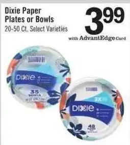 Price Chopper Dixie paper plates or bowls offer