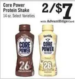 Price Chopper Core Power Protein Shake offer