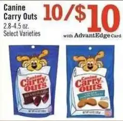 Price Chopper Canine Carry Outs offer