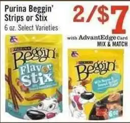 Price Chopper Purina Beggin' Strips or Stix offer