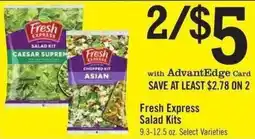 Price Chopper Fresh Express Salad Kits offer