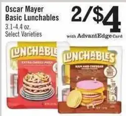 Price Chopper Oscar Mayer basic lunchables offer