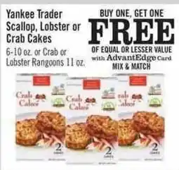 Price Chopper Yankee Trader Scallops, Lobster or Crab Cakes offer