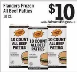 Price Chopper Flanders frozen all beef patties offer