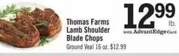 Price Chopper Thomas Farms Lamb Shoulder Blade Chops offer