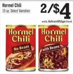 Price Chopper Hormel chili offer