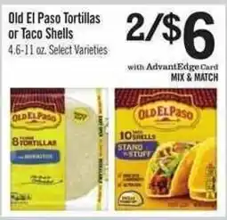 Price Chopper Old El Paso Tortillas or Taco Shells offer