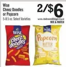 Price Chopper Wise Cheez Doodles or Popcorn offer