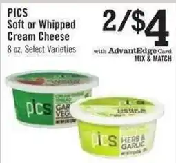 Price Chopper Pics soft or whipped cream cheese offer