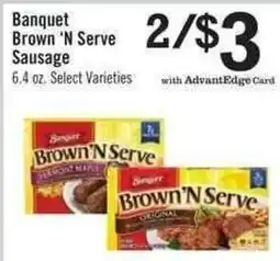 Price Chopper Banquet Brown N Serve Sausage offer