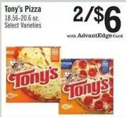 Price Chopper Tony's Pizza offer