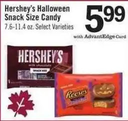 Price Chopper Hershey's Halloween Snack Size Candy offer
