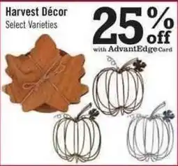 Price Chopper Harvest Décor offer