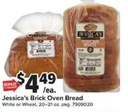 Giant Food Jessica's Brick Oven Bread offer