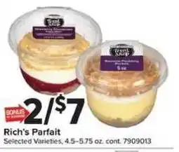 Giant Food Rich's Parfait offer