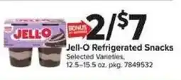 Giant Food Jell-O Refrigerated Snacks offer