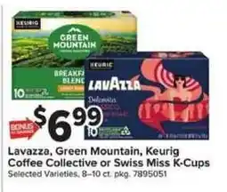 Giant Food Lavazza, Green Mountain, Keurig Coffee Collective or Swiss Miss K-Cups offer