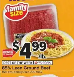 Giant Food 85% Lean Ground Beef offer