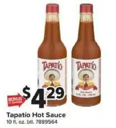 Giant Food Tapatio Hot Sauce offer