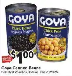 Giant Food Goya canned beans offer