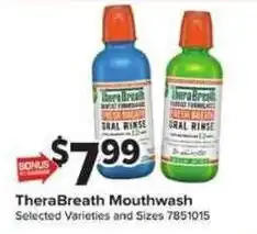 Giant Food TheraBreath Mouthwash offer