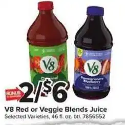 V8 Red or Veggie Blends Juice