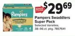 Giant Food Pampers swaddlers offer