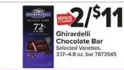 Giant Food Ghirardelli Chocolate Bar offer